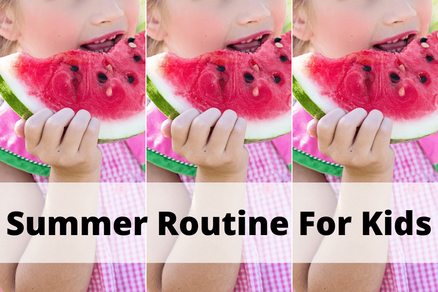 summer routine for kids