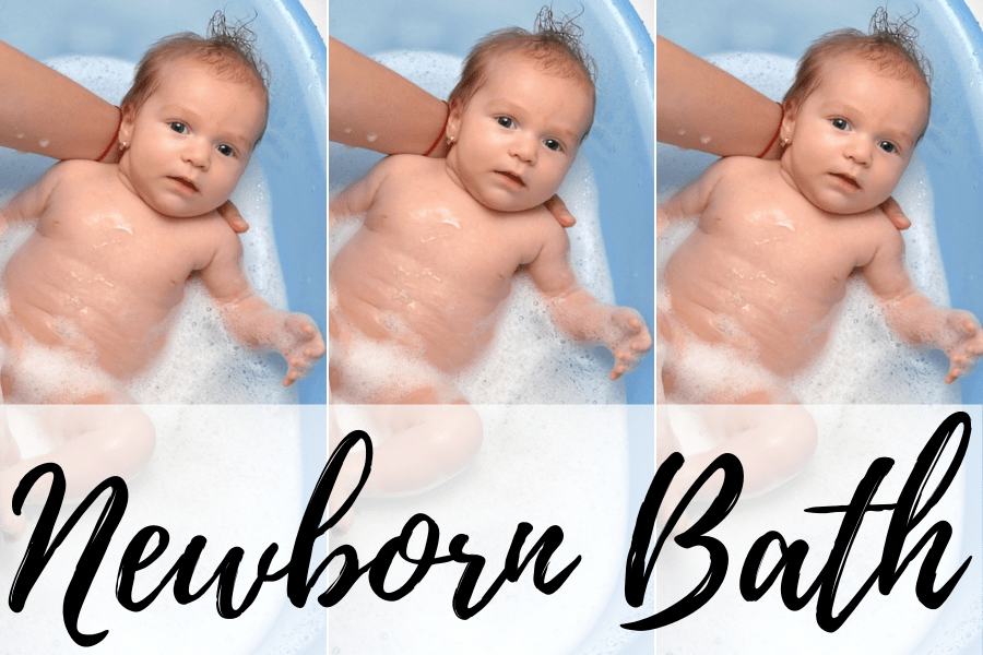 newborn bath