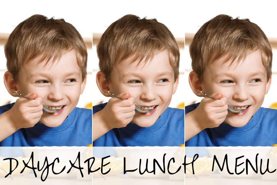 daycare lunch menu