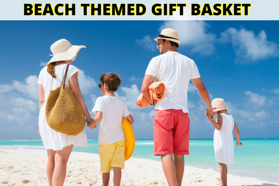 beach themed gift basket