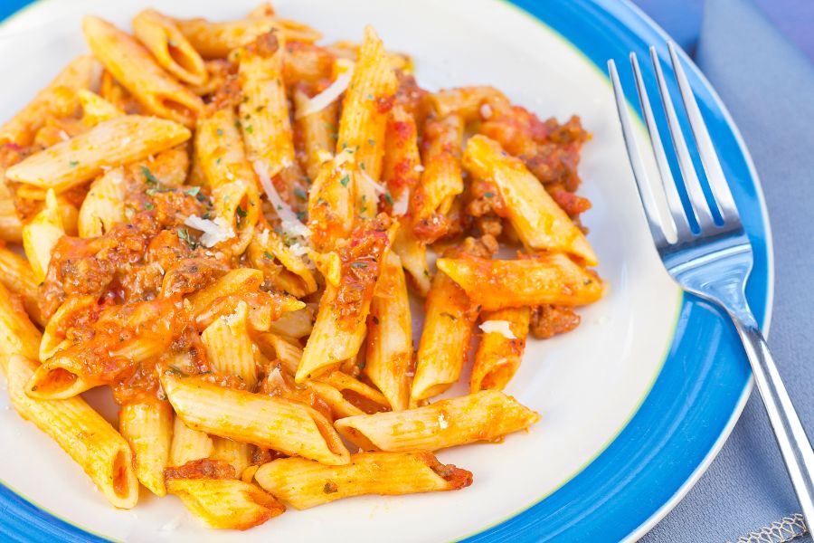 Easy Baked Penne - Blessed With Four