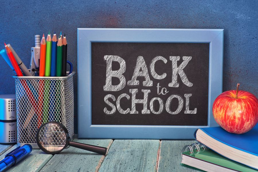 back to school gift basket