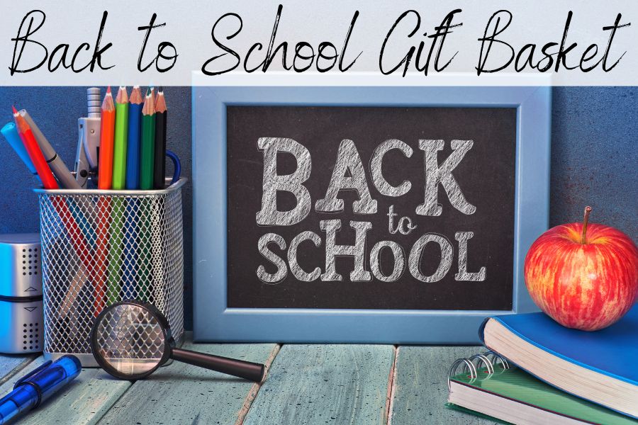 back to school gift basket