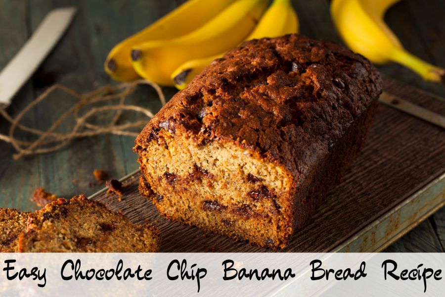 easy chocolate chip banana bread recipe